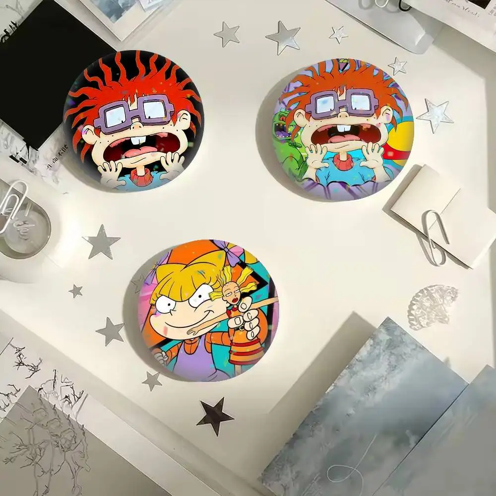 Фото Значки-броши Rugrats-Chuckie Finster 25, 32, 44, 58, 75 мм, персонализированные круглые значки-броши, аксессуар, подарок №1