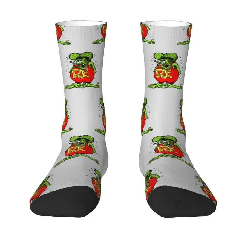 Rat Fink Dress Socks for Men Women Warm Fashion Comic Cartoon Crew Socks