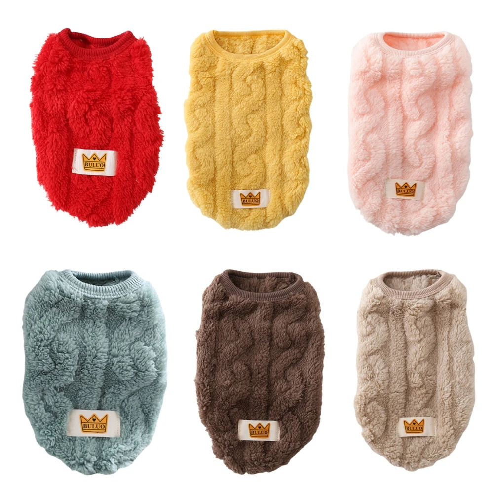 

Cute Wavy Double-sided Pet Sweater Soft Puppy Kitten Coat for Small Medium Dog Warm Winter Pet Jacket Clothing Chihuahua