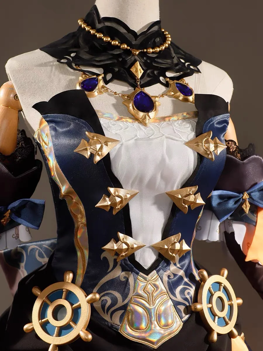 Оригинальный костюм Бога Navia Фонтейн косплей игра для девочек Хэллоуин