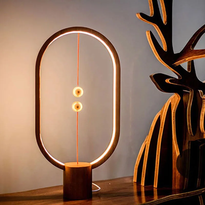 

Magnetic Air Switch LED Mini Table Lamp Desktop Lamp Oval Eye Protection Night Light Touch Control Lamp Lighting Bedroom Lamp