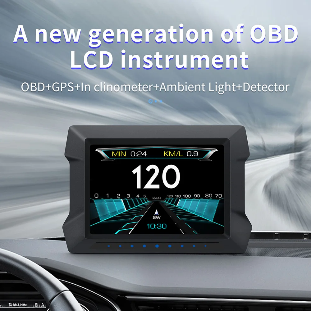 

Автомобильный проекционный дисплей, цифровой GPS Смарт спидометр, OBD2 сканер, превышение скорости, сигнализация, Универсальная OBD2 система GPS, ...