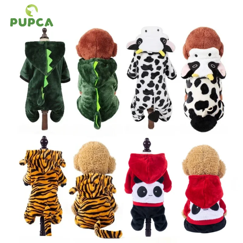

Pet Dog Clothes Soft Warm Fleece Dogs Jumpsuits Pet Clothing for Small Dogs Puppy Cats Hoodies Chihuahua Yorkshire Costume Coats
