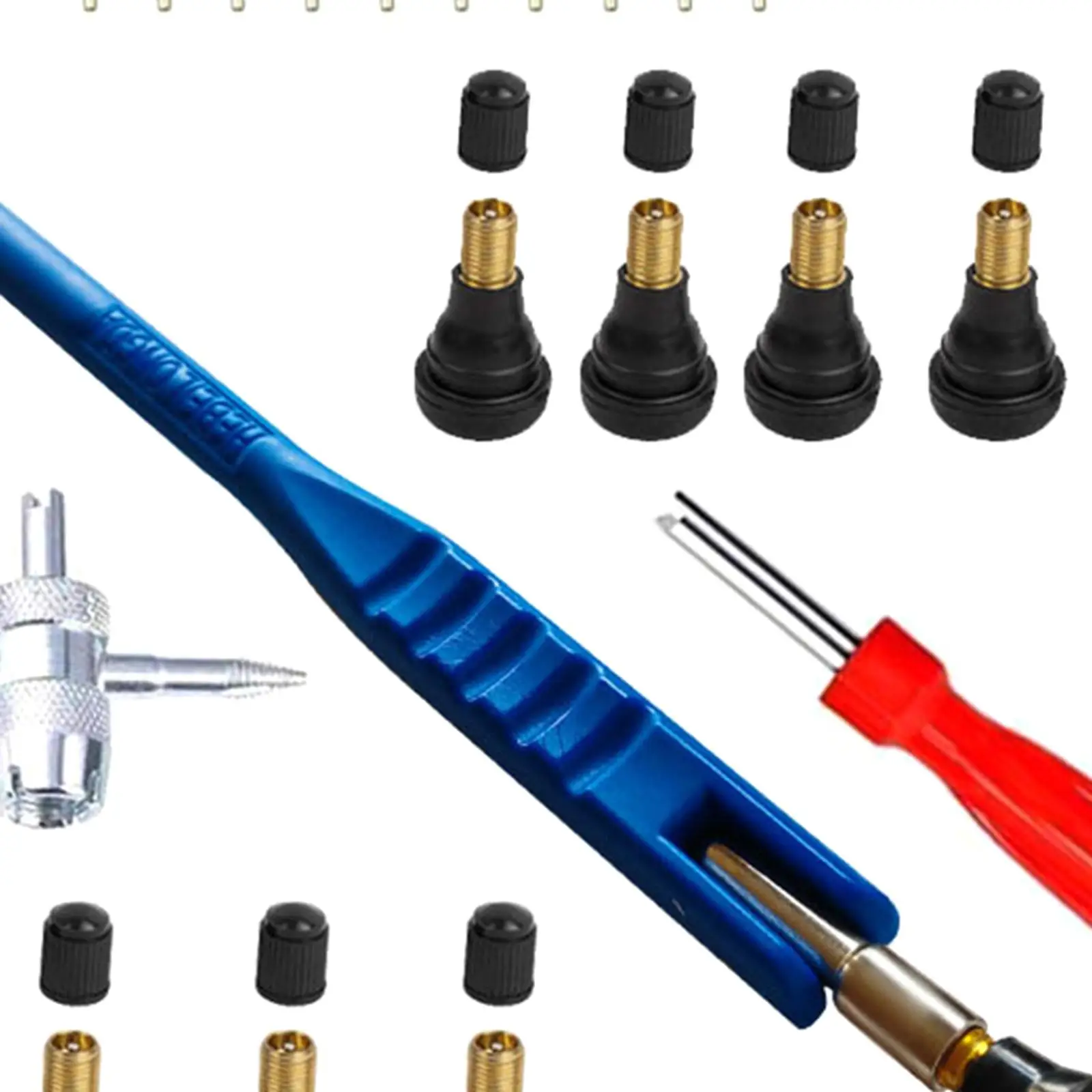 23-компонентный инструмент для удаления сердечника штока клапана шины велосипеда