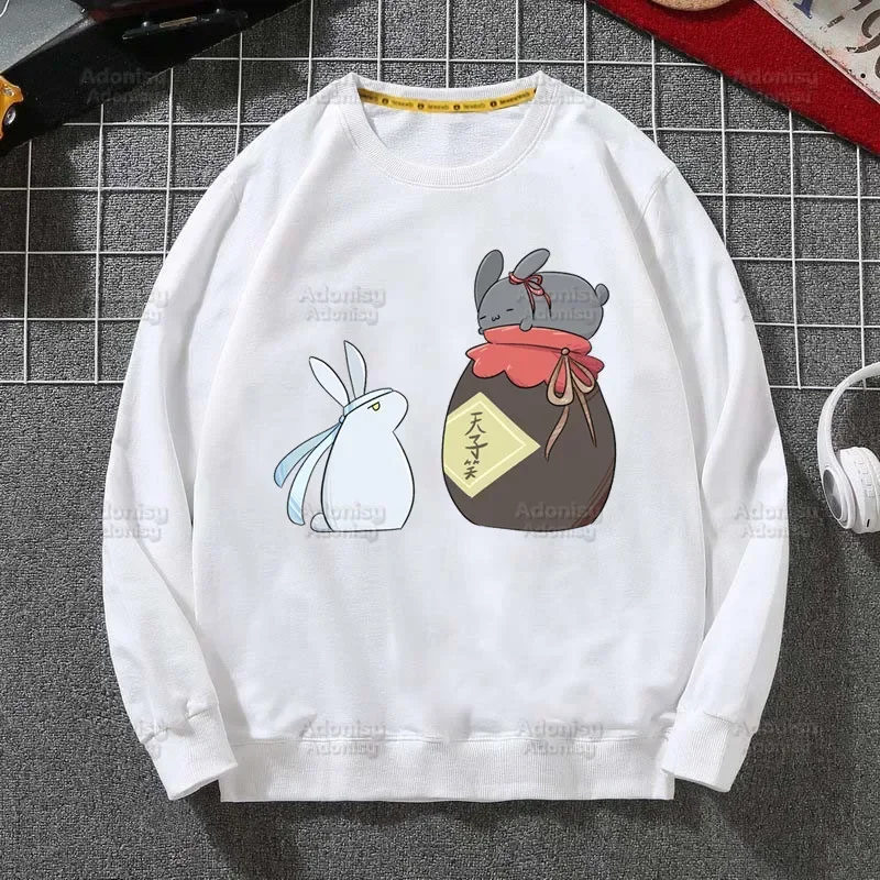 Мужская футболка с принтом Mo Dao Zu Shi уличная одежда в стиле хип-хоп незакрываемая