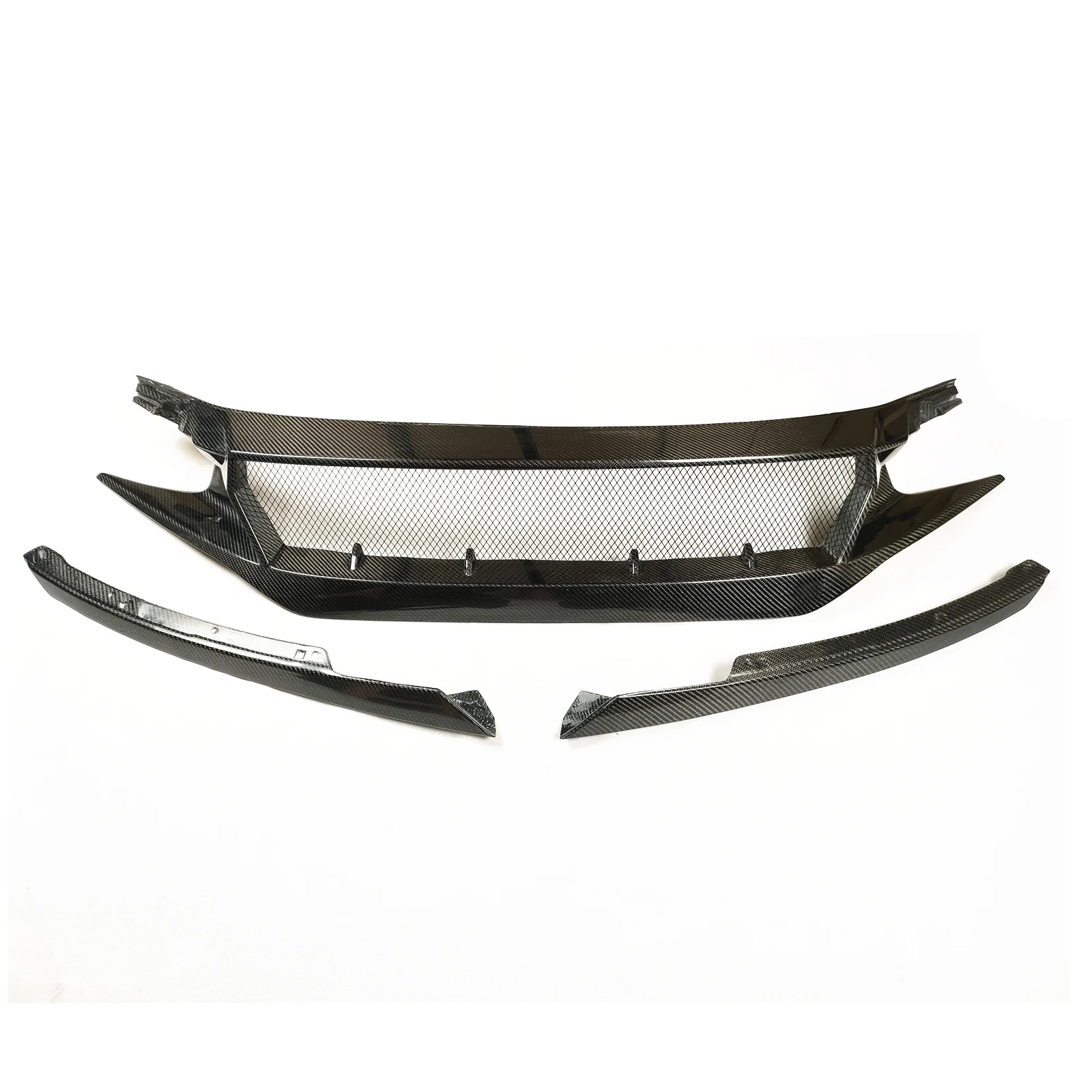 Передняя гоночная решетка автомобиля верхний бампер сетчатая капота для Honda Civic