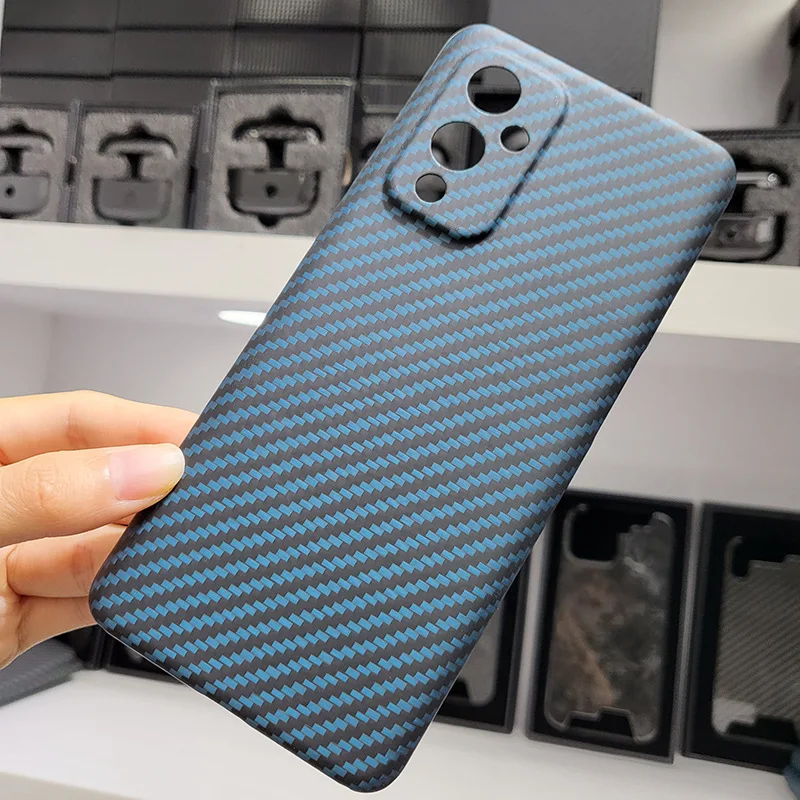 

Для 1 + 9/OnePlus, реальная задняя крышка телефона, Арамид, ультратонкая защитная задняя крышка для телефона в деловом стиле, для oneplus9