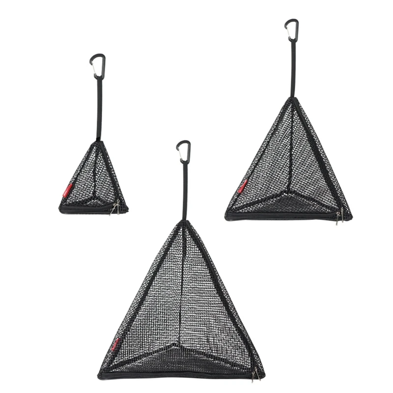 

Outdoor for TRIANGLE Storage Net Folding Travel Camping Mesh Bag Hanging Basket Organizer