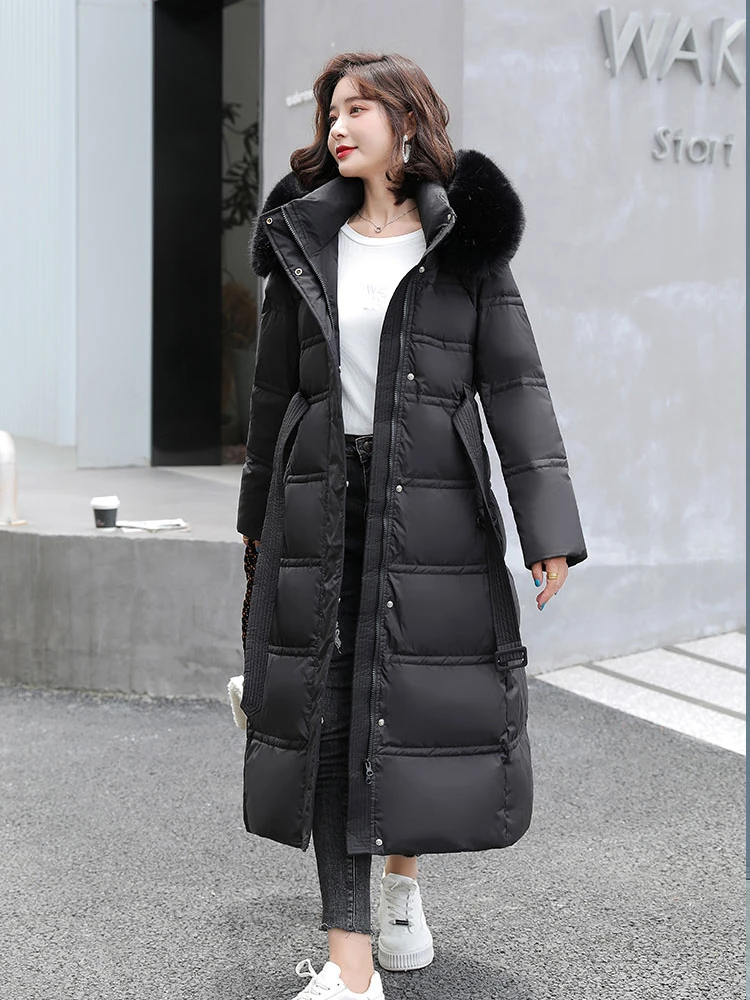 Winter Jackets Women Long Parkas Casual Coats for Women Hooded Thick Warm Windproof Parkas Coat OL Fashion Female Outwear Parkas