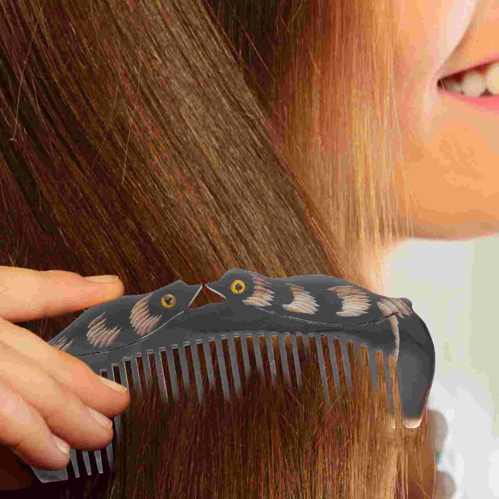 

Comb Hair Horn Wide Anti Static Brush Hairdressing Accessories Conditioner Combs Teethed Hairbrush Care Health Ox Tool Head