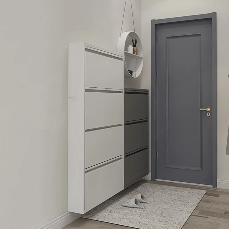 

Металлические шкафы для обуви, ультратонкие белые туфли для прихожей, спальни