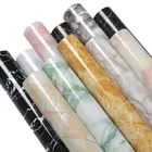 Классические 3D водонепроницаемые мраморные настенные бумажные s-образная бумага, настенные наклейки из ПВХ, самоклеящиеся, для ванной, кухни, столешницы, домашние декорации