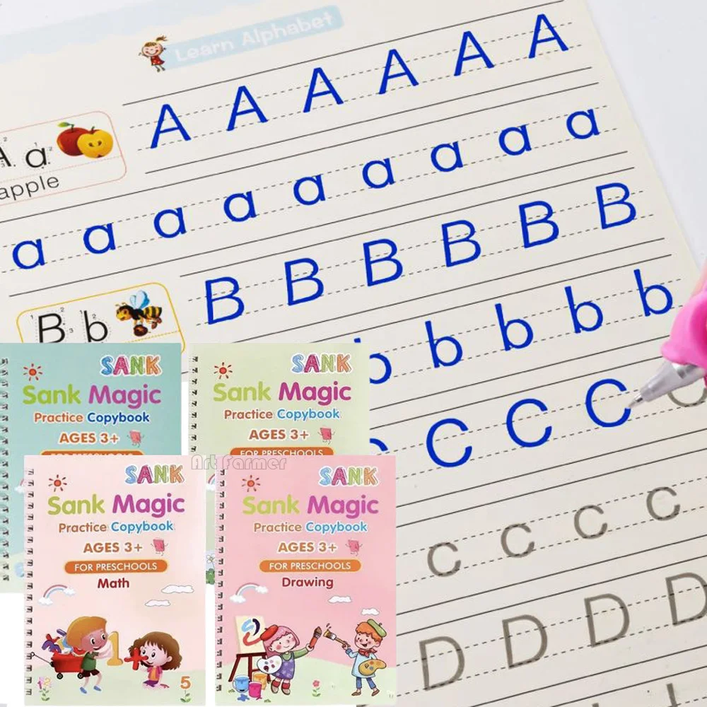 

Бесплатная доставка, копировальная ручка SANK, волшебная копировальная книга, Бесплатная очистка, Детская Наклейка для письма, фотография