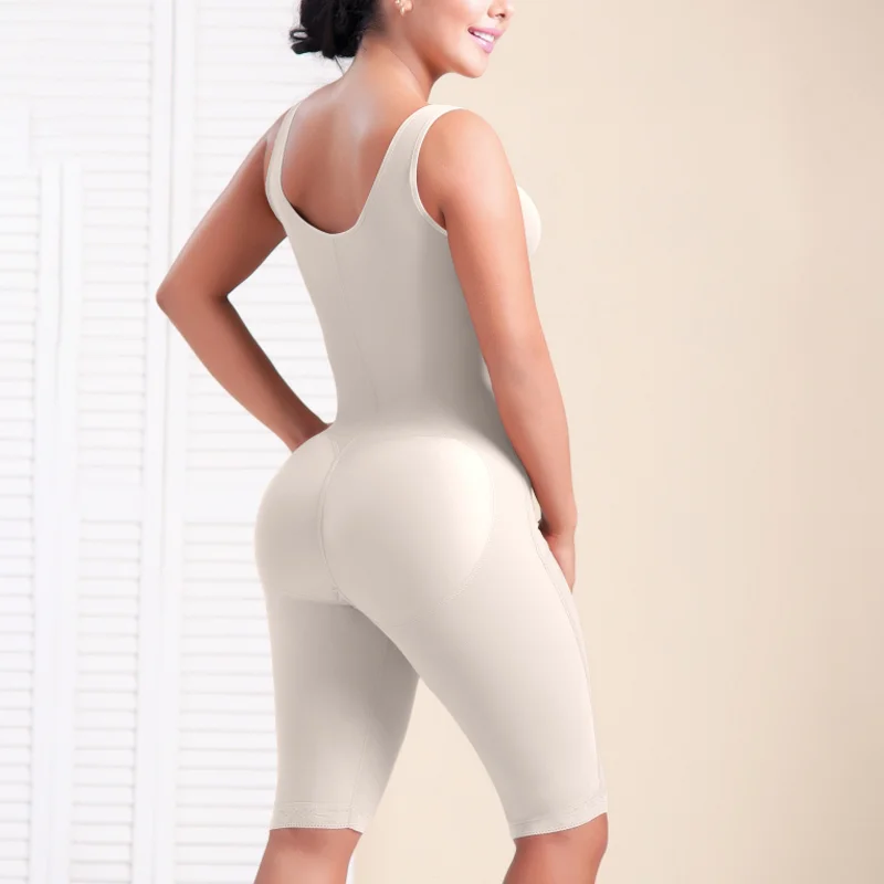 Fajas Colombia Women Tummy Control Fajas Front Closure Side Zipper Full Body Shaper Postpartum Bodysuit Waist Trainer Body Shape