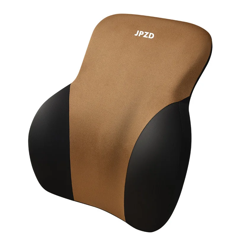 

Four Seasons Car Headrest Neck Pillow Breathable Leather Car Pillow Relieve Fatigue Car Cervical Memory Foam Seat Pillow Back