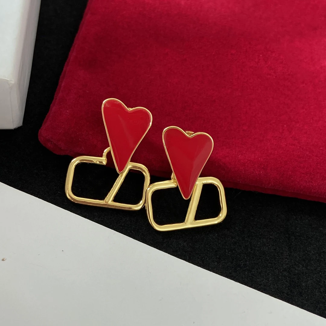 2023 New Fashion High Quality Letter Style Rhinestone Decoration 925 Women's Silver Earrings