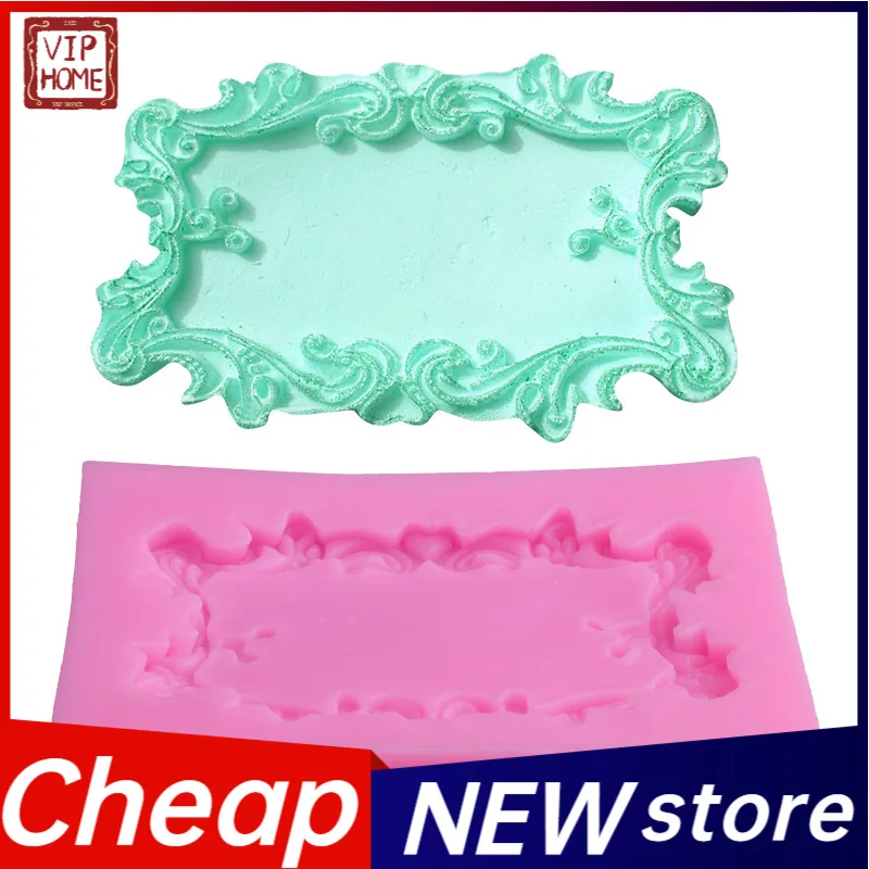 

Silicone Mold Photo Frame fondant mold cake decorating tools chocolate gumpaste mold