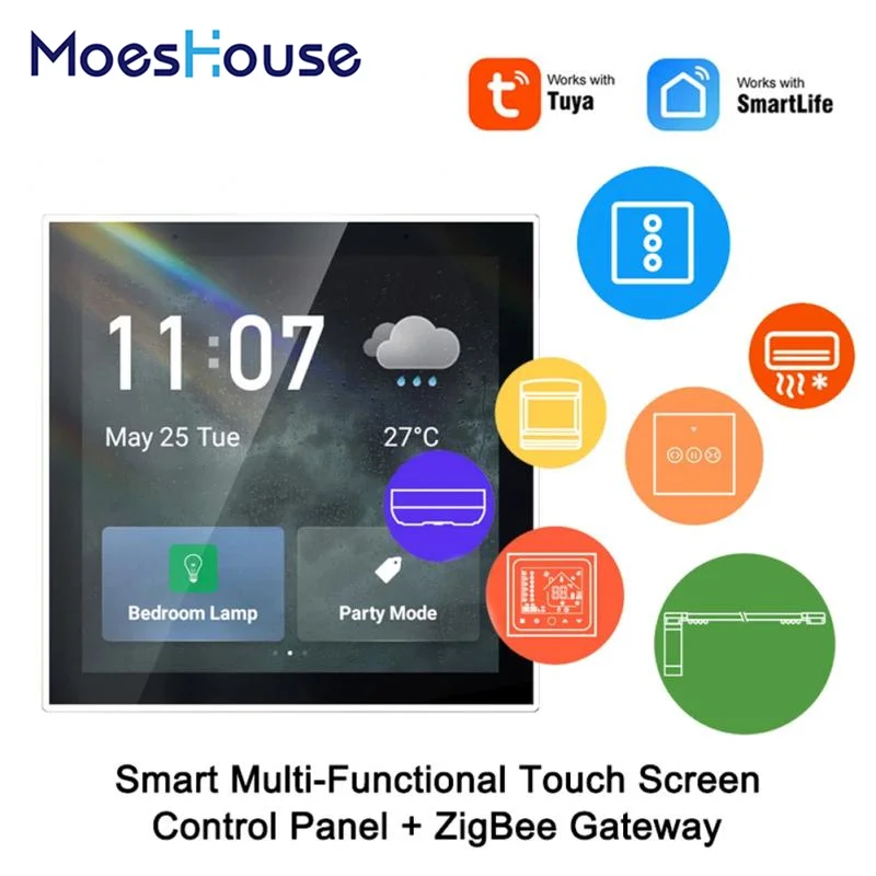 

Tuya Control Panel Wifi Gateway With Color Touch Screen Voice Central Control For Intelligent Scenes Tuya Smart Life Smart Home