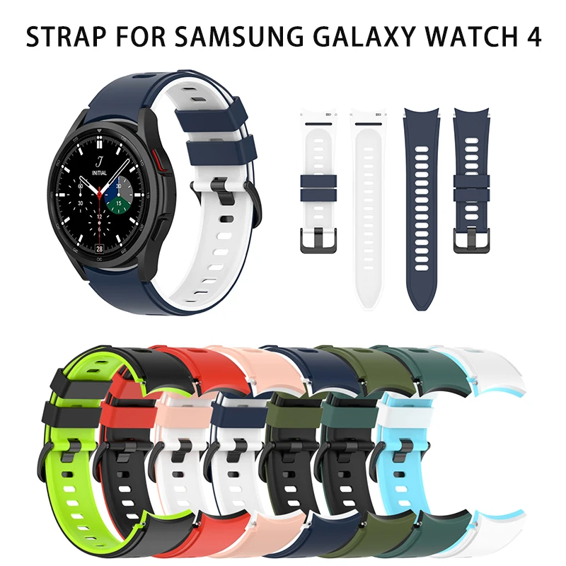 

Ремешок силиконовый для Samsung Galaxy watch 4 classic, спортивный браслет для смарт-часов, 44 мм 40 мм, 20 мм 46 мм 42 мм