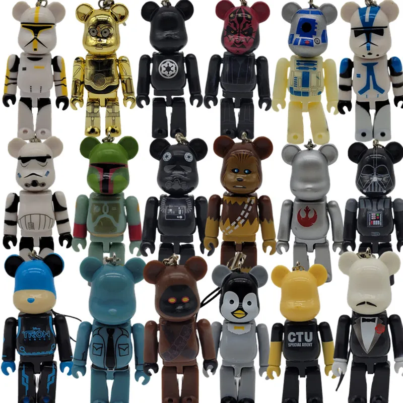 

Bearbricks Be@Rbrkk Key Chain Star Wars Series Collection Ornaments Dolls Kid Gift Model Toy Pendant