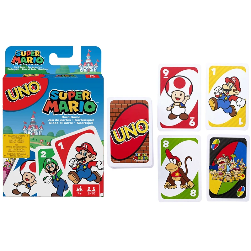 

Super Mario Anime Game Figure Card UNO Game Family Funny Entertainment Board Game Poker Cards Game Gift Box Kids Birthday Gifts