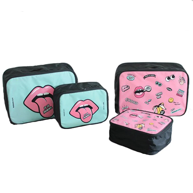 

Eason Travel Cartoon Cosmetic Bag Large Capacity Makeup Cases Portable Bathroom Storage Organizer Bags Waterproof Boarding Bags