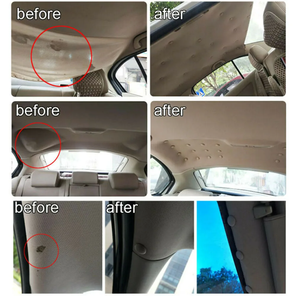 

40 Pcs Car Interior Ceiling Cloth Fixing Screw Cap Roof Repair Rivets Sagging Headliner Fix Repair Pins Snap Rivet