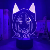 3d anime lamp emilia re zero nightlight for kids bedroom decor led night light birthday gift waifu manga re zero led light