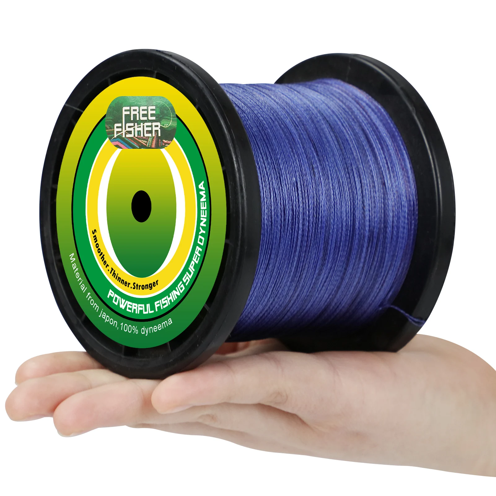 

FREE FISHER Fishing Braided Line 4-Strand Multifilament 1000M PE Wire 0.2-0.5mm 22-80LB Fish Braid Wire for Saltwater/Freshwater