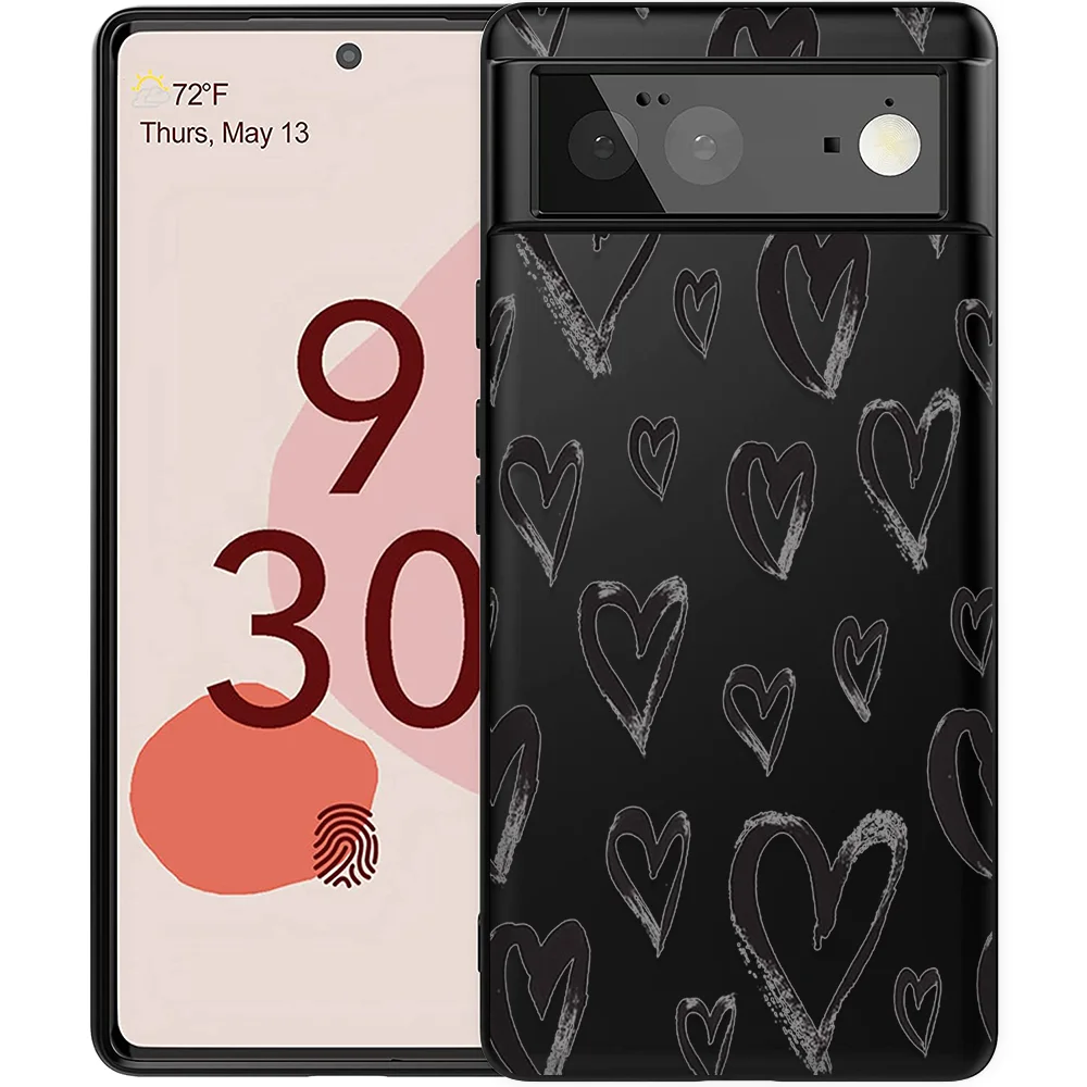 

Love Heart Phone Case for Google Pixel 4 XL 3 3XL 3a 4 4a 5G XL 6Pro 5 5a 5G Soft Silicone Back Shell Covers Bumper Fundas