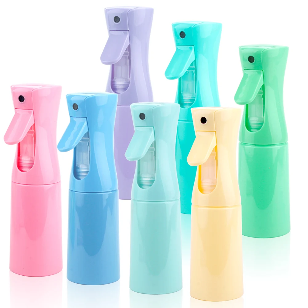 

200ml/300ml Hairdressing Spray Bottle Stylist Plastic High Continuous Pressure Water Hair Refillable Bottles Hair Styling Tools