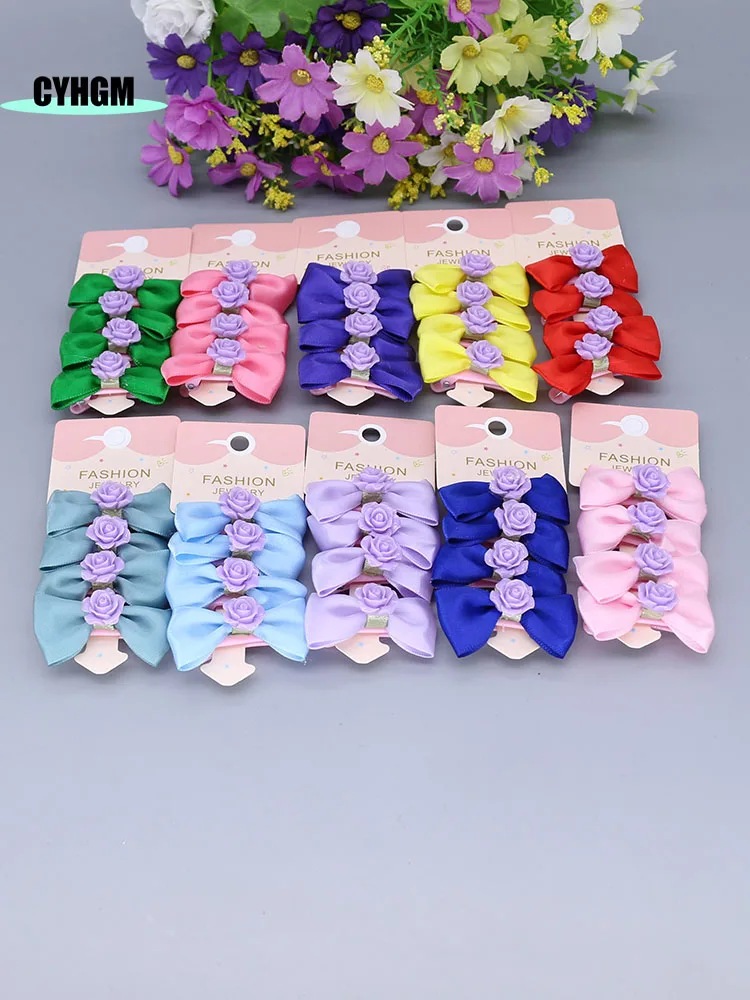 

wholesale new ribbon hair clips for girls designer silk hairpins cute Barrettes hanfu hair accessory D04-6