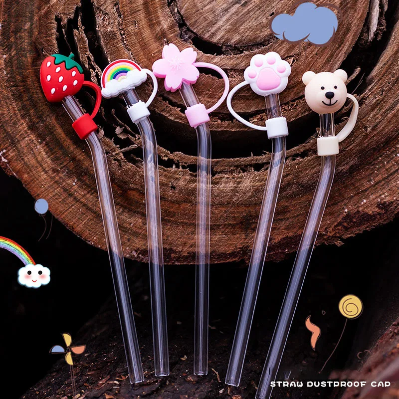 

1 Piece New Silicone Straw Plug Drinking Tube Seal Dustproof Plug Reusable Straw Cap Water Cup Decorative Accessories