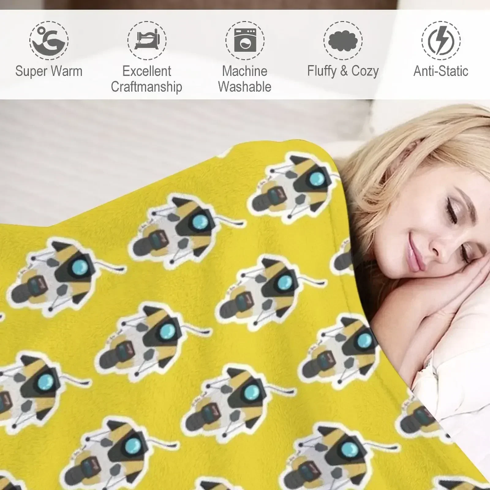 Одеяло Claptrap 2 тонкие одеяла персонализированный подарок для путешествий зимние