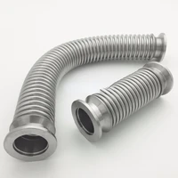 vacuum fittings seamless pipe sus304 kf flexible corrugated bellow hose