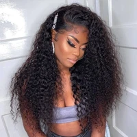 curly human hair wig 13x4 lace frontal wig for black women 12 22 inches pre plucked deep wave lace frontal human hair wigs