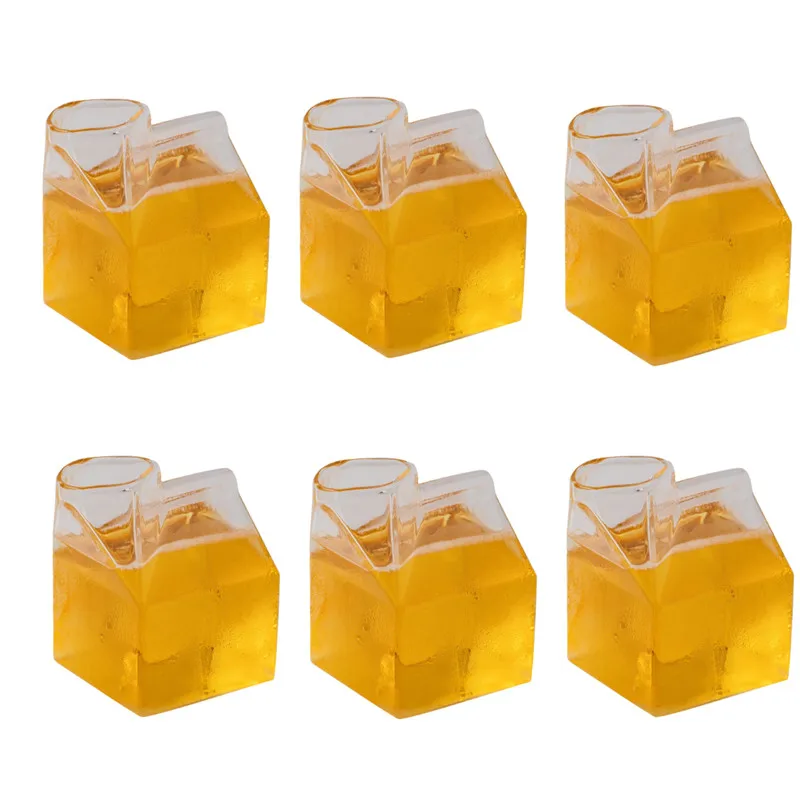 6 шт./упаковка термостойкие квадратные стаканы для приготовления сока вина пива