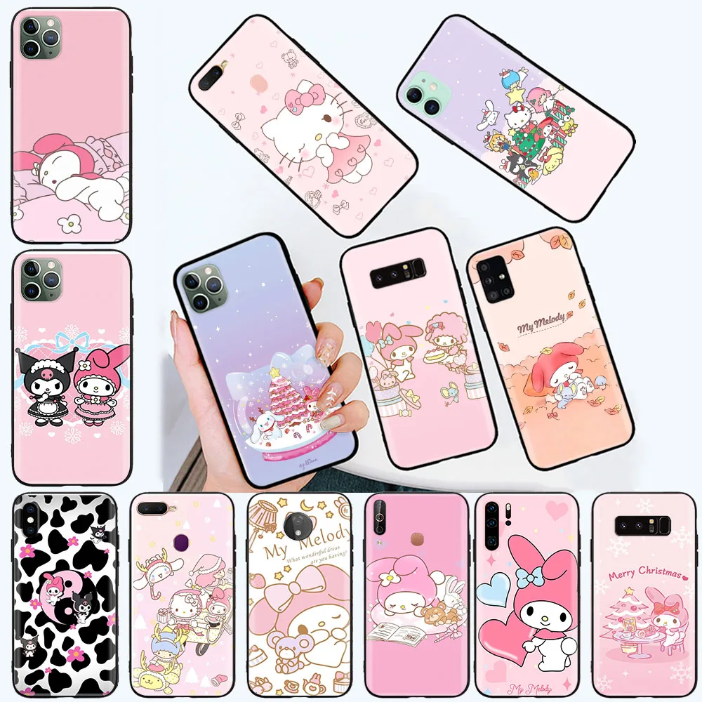 B-15 Kawaii Melody Soft чехол для Realme Narzo 20 30A 50i Q V11 V11S X Lite 9i XT 8 pro 8i C21 C21y C17