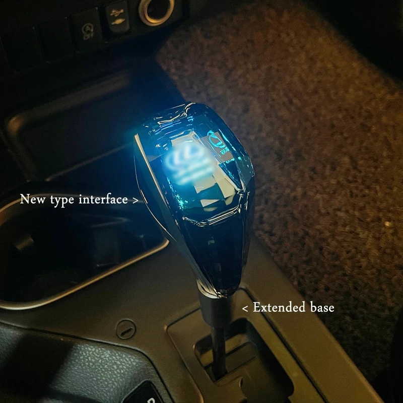 Lexus için is250/es300/ls400/gs300/rx350 vites kolu kristal dişli kafa modifiye renkli LED