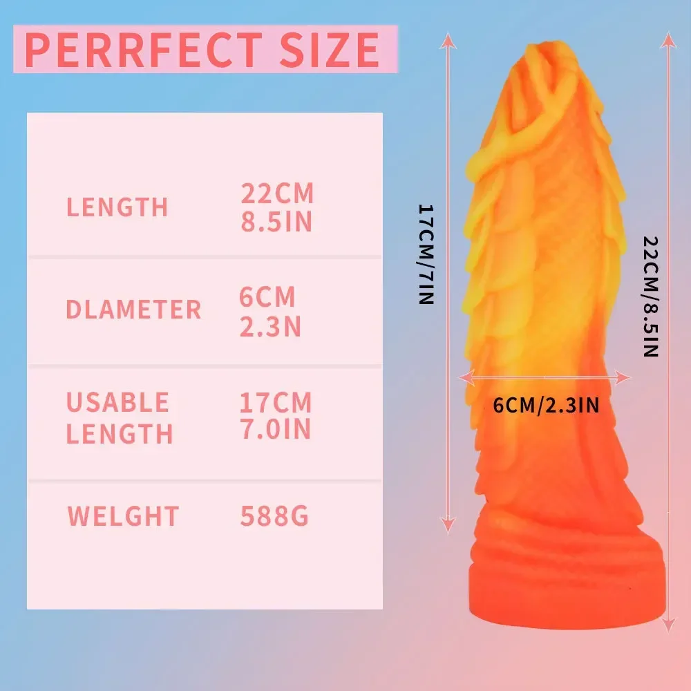 Анальный фаллоимитатор смешанных цветов для женщин карп животное монстр пенис