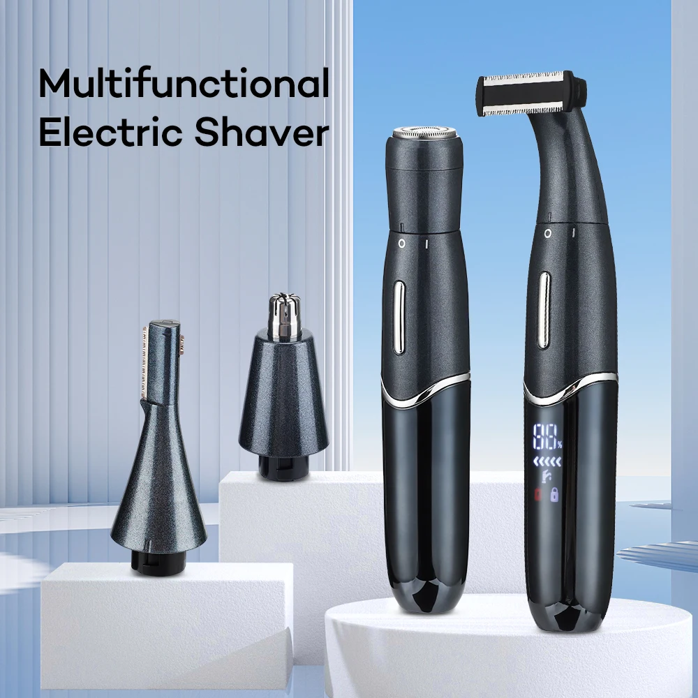 Men Bikini Line Sensitive Razor Balls Eggs Pubic Hair Shaving Trimmer Face Beard Clipper