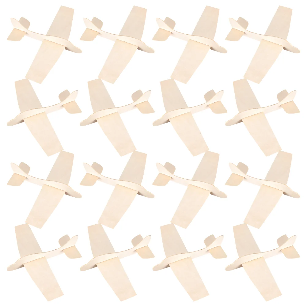 

20 Pcs Blank Wood Aircraft Plane Model Aeroplane Airplane Toys Bulk Kids Accessories Assemble