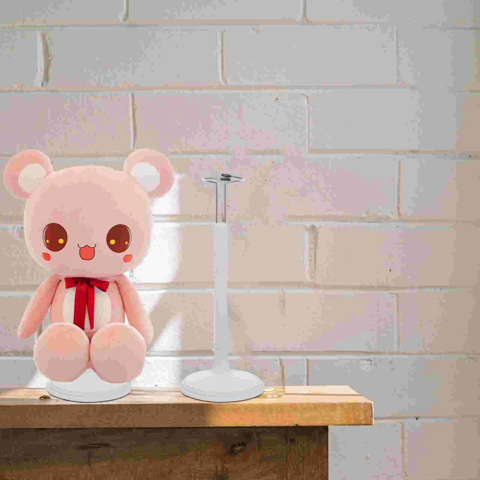 

Creative Doll Bracket Support Portable Teddy Bear Stand Fashion Dolls Storage Rack for Home White 10cm 30cm