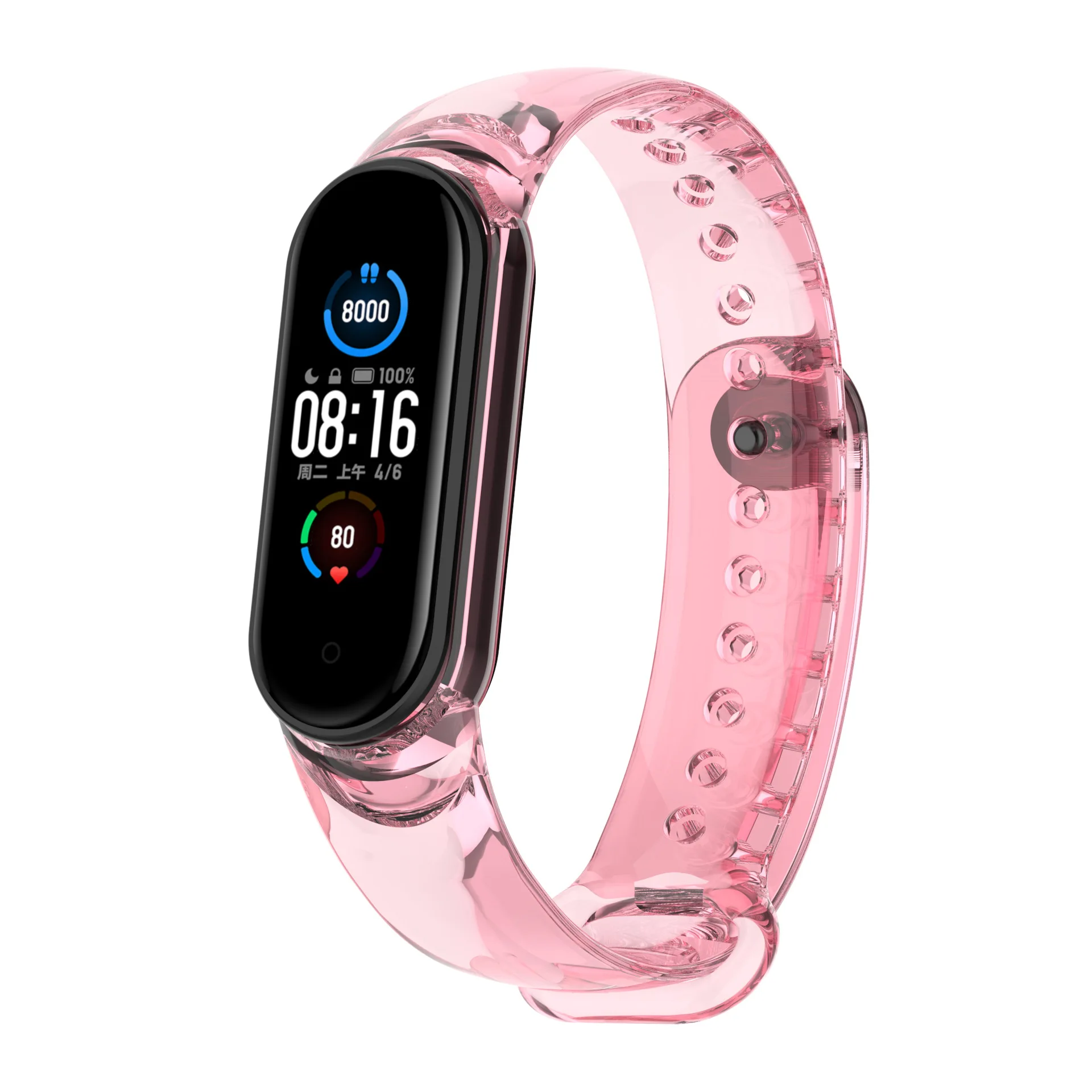 Strap For Xiaomi Mi Band 5 6 Fluorescent Camouflage Wristband  Strap For Xiaomi Band 5 6 Wristband Colorful Waterproof Watchband