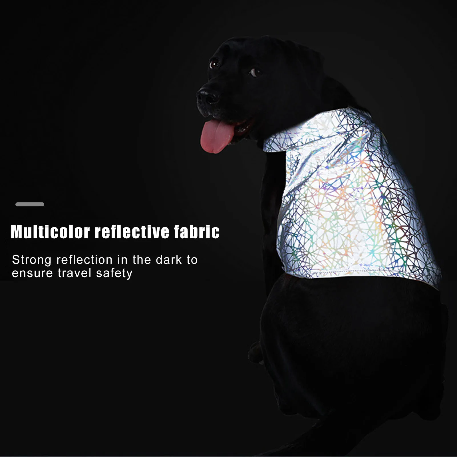 Светоотражающий жилет для собак с подсветкой на всю поверхность различные цвета