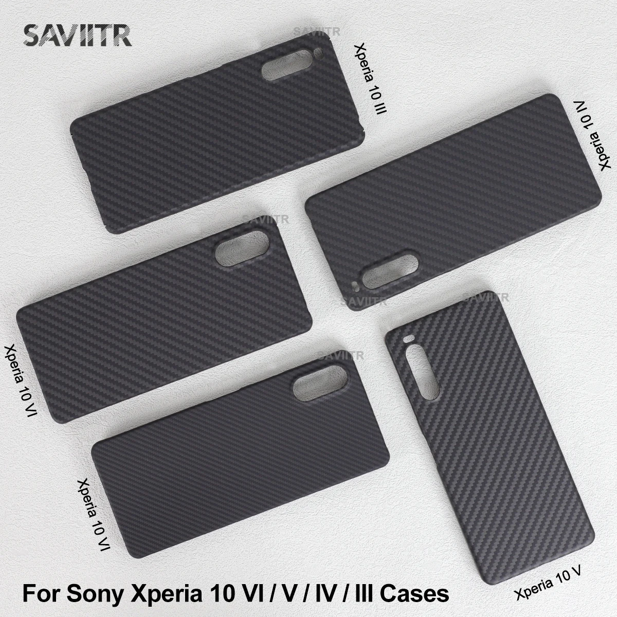 Фото Магнитный чехол SAVIITR из кевлара для Sony Xperia 10 VI/V/IV/III, чехлы для мобильных телефонов из арамидного углеродного волокна, ультратонкие легкие чехлы №2