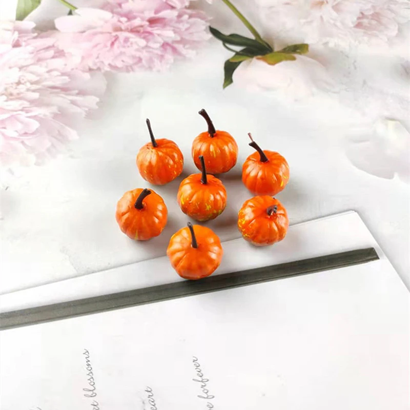 

20 шт. миниатюрная искусственная тыква, имитация тыквы для Хэллоуина, реквизит «сделай сам», украшение для Счастливого Хэллоуина