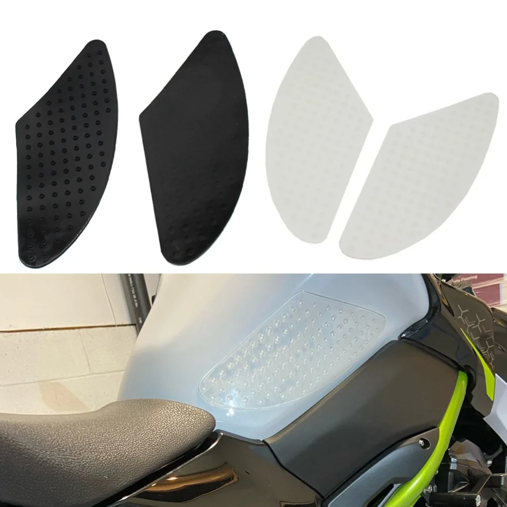 

Motorcycle Fuel Tank Anti-Skid Sticker Protection For Kawasaki Z1000 Side Gas Knee Protection For Honda Tank Grip Traction Pad