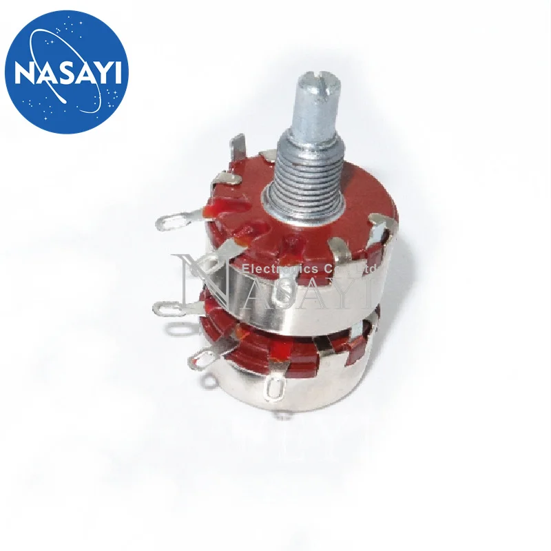 

Double single-turn carbon film potentiometer WTH118-1A 2W 220K
