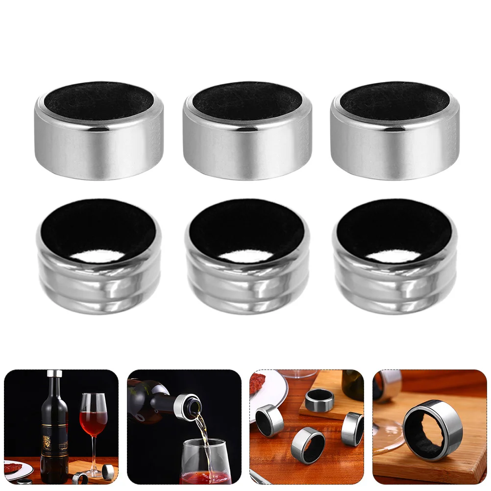 

Bottle Ring Drip Stopper Anti-pour Detachable Collar Stainless Steel Rings